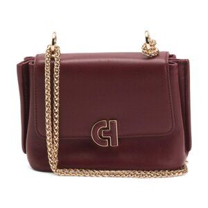 COLE HAAN Leather Mini Convertible Chain Satchel